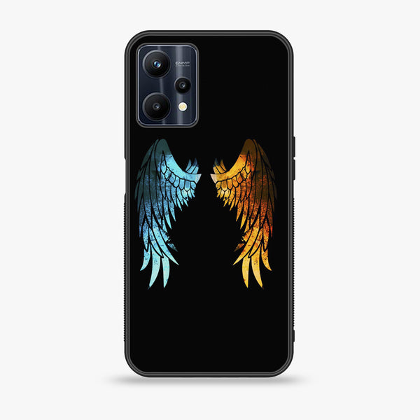 Realme V25 Angel Wings 2.0 Design 8 Premium Printed Glass soft Bumper shock Proof Case CS-22349