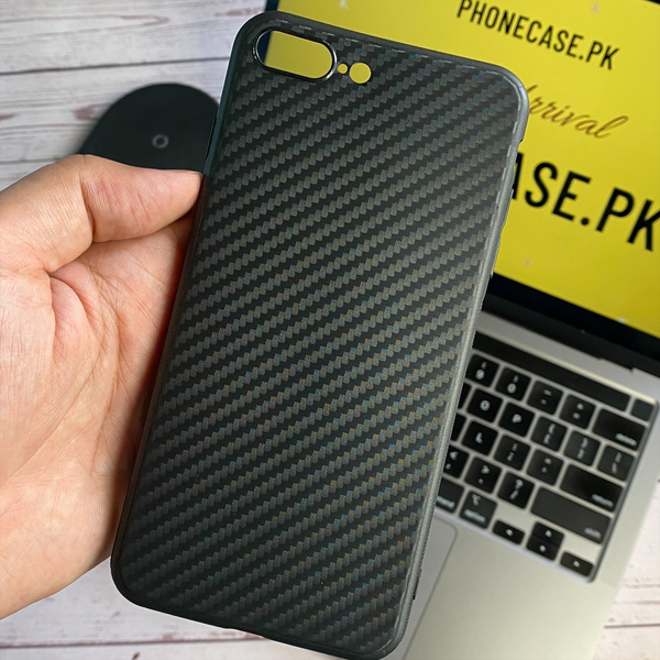 iPhone 7 Plus Carbon Fiber Texture Shockproof case with camera Protection