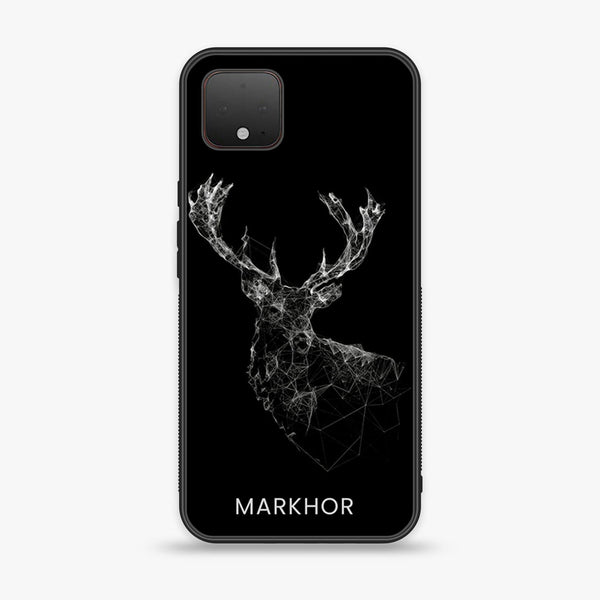 Google Pixel 4 XL -Markhor  Design 4 - Premium Printed Glass soft Bumper shock Proof Case CS-22256