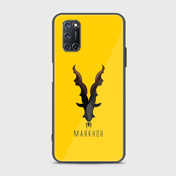 Oppo A52 - Markhor Series - Premium Printed Glass soft Bumper shock Proof Case