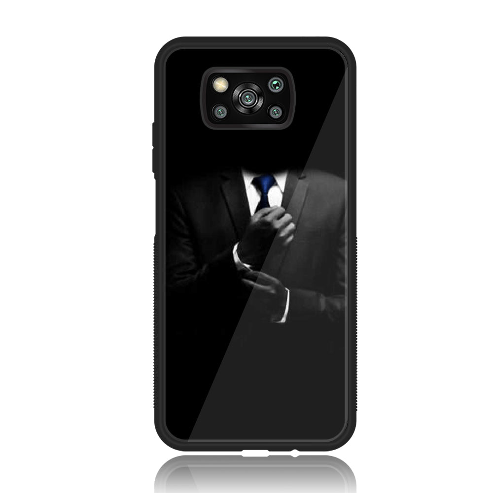 Xiaomi Poco X3 NFC - Black Art Series - Premium Printed Glass soft Bumper shock Proof Case