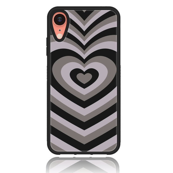 iPhone XR -Heart Beat Series - Premium Printed Glass soft Bumper shock Proof Case