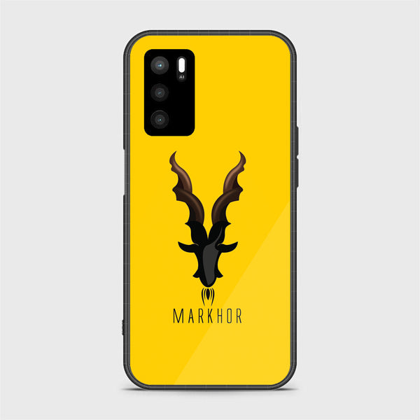 OPPO A16 - Markhor Design 1 - Premium Metal  Printed soft Bumper shock Proof Case CS-28540