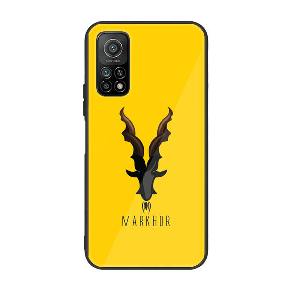 Xiaomi MI 10T / 10T Pro - Markhor Design 1 Premium Printed Glass soft Bumper shock Proof Case CS-24619 CS-28979 CS-30500