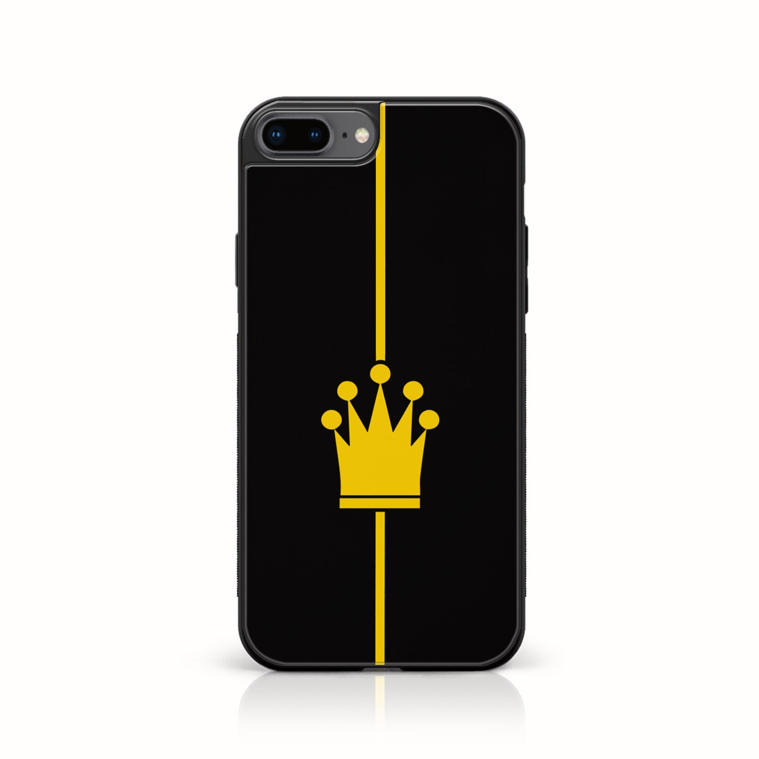 iPhone 7Plus   - King Series V 2.0   Series - Premium Printed Glass soft Bumper shock Proof Case