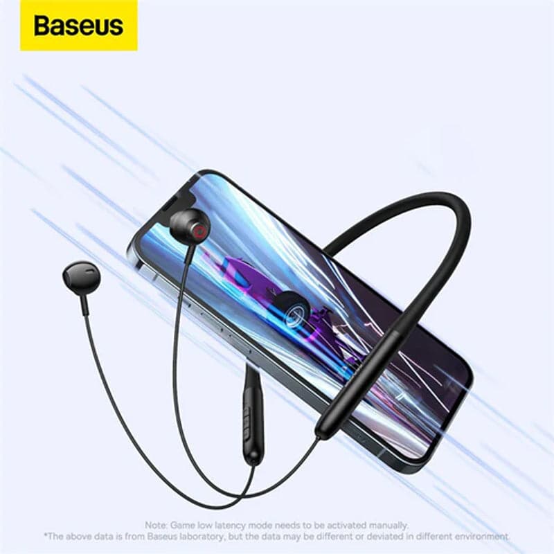 Baseus Bowie P1 Half In-ear Neckband Wireless Earphones Black ...