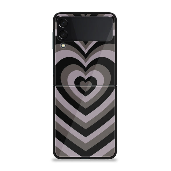 Samsung Galaxy Z Flip Heart Beat Series Premium Metal Printed soft Bumper shock Proof Case
