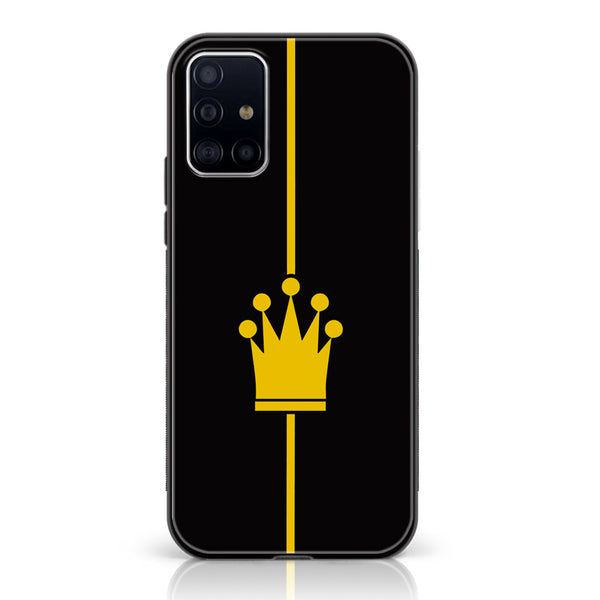 Samsung Galaxy A51 - King Series V 2.0  Series - Premium Printed Glass soft Bumper shock Proof Case
