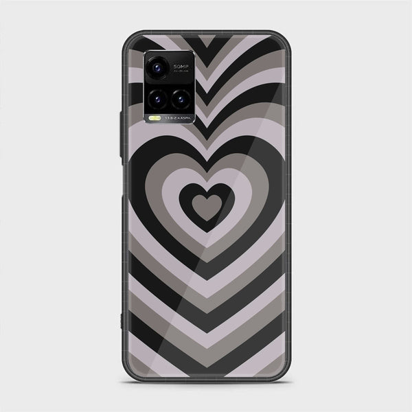 Vivo Y21 4G/ Y33s/ Y21s/ Y21A/ Y21T/Y33T - Heart Beat Design 1 - Premium Printed Glass soft Bumper shock Proof Case CS-16675 CS-30034