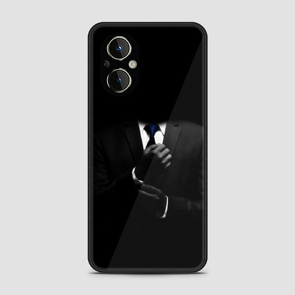 Oppo F21 Pro 5G- Black Art Series - Premium Printed Glass soft Bumper shock Proof Case