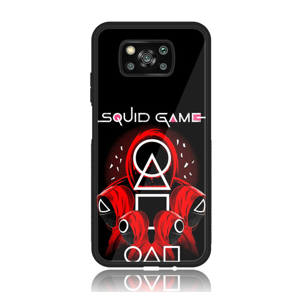 Xiaomi Poco X3 - Squid Game Design 1 - Premium Printed Glass soft Bumper shock Proof Case CS-10473 CS-12509