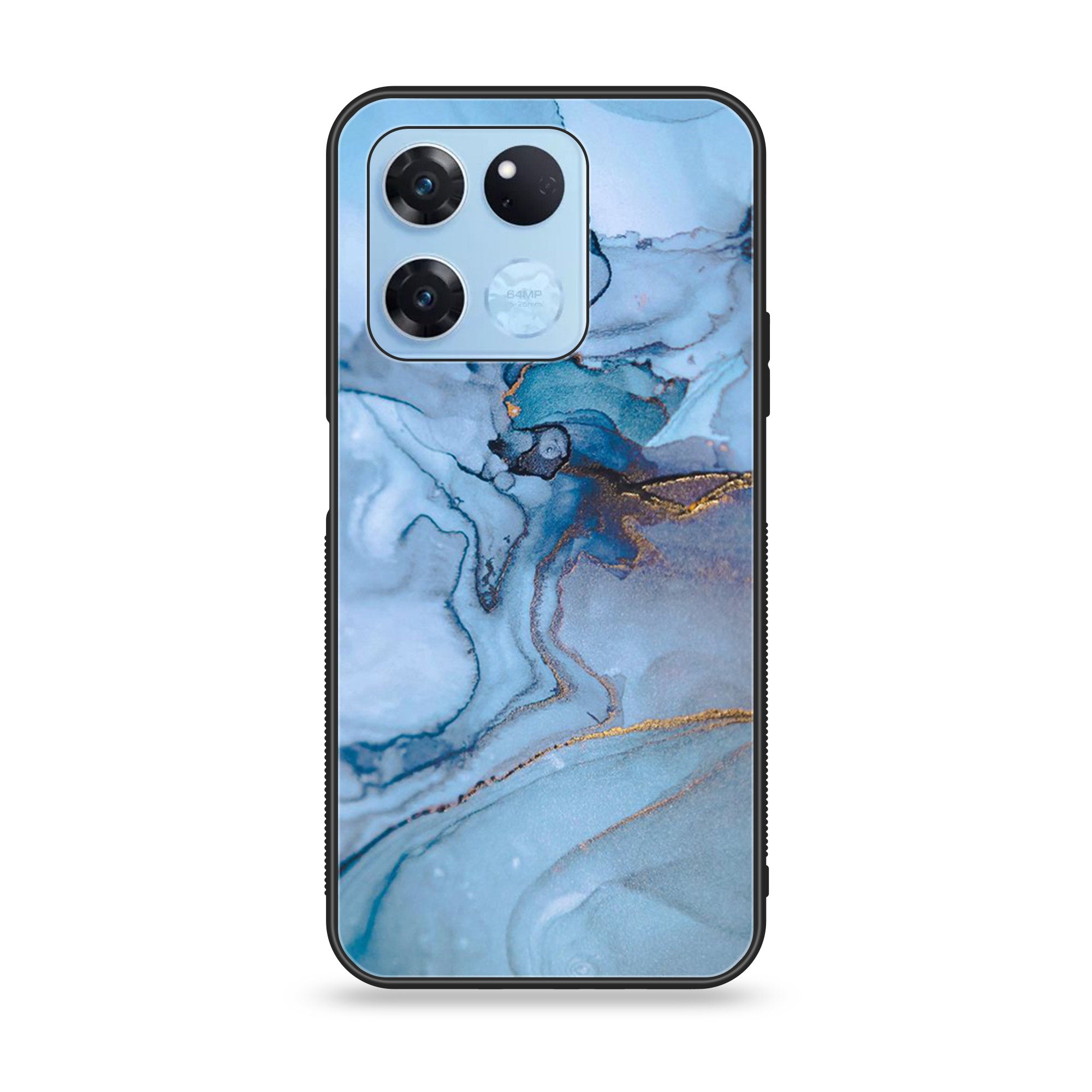 OnePlus Ace Racing - Blue Marble Series - Premium Printed Glass soft Bumper shock Proof Case