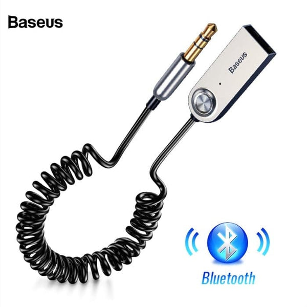 Baseus BA01 USB Bluetooth Adapter Dongle Cable For Car 3.5mm Jack Aux Bluetooth 5.0 Speakers audio transmitter