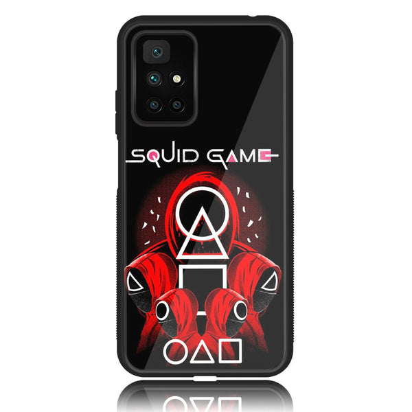 Redmi 10 4G/ Redmi 10 Prime  - Squid Game S-1 - Soft Bumper Shock Proof GLASS Case  CS-21218