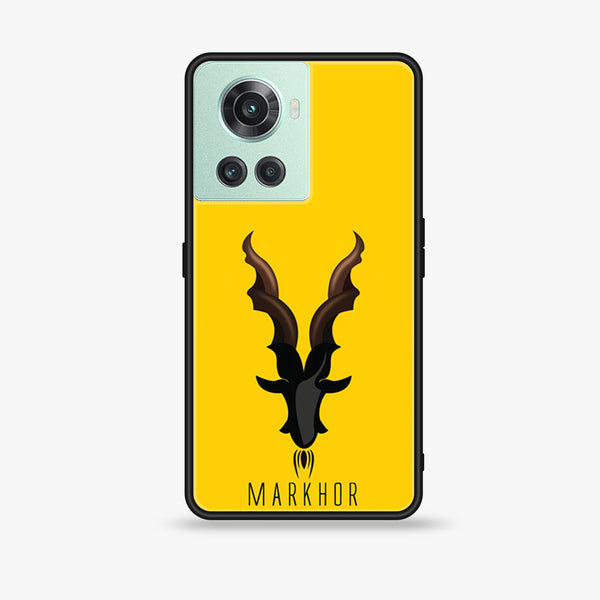 OnePlus 10R Markhor  Series Premium Printed Glass soft Bumper shock Proof Case