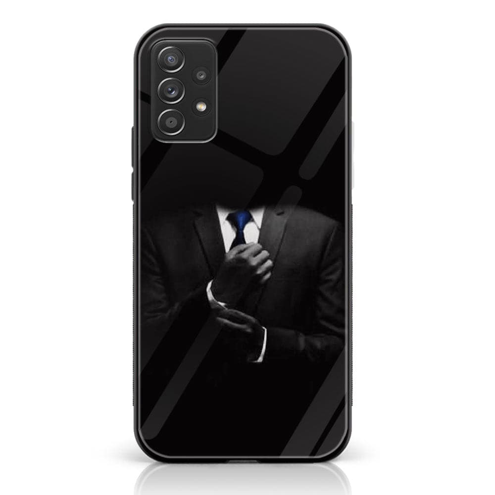 Samsung Galaxy A33 - Black Art Series - Premium Printed Glass soft Bumper shock Proof Case