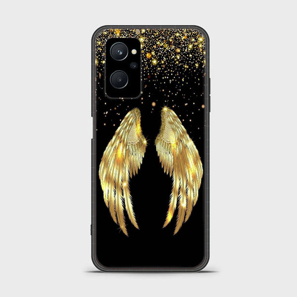Realme 9i - Angel wings Series - Premium Printed Glass soft Bumper shock Proof Case