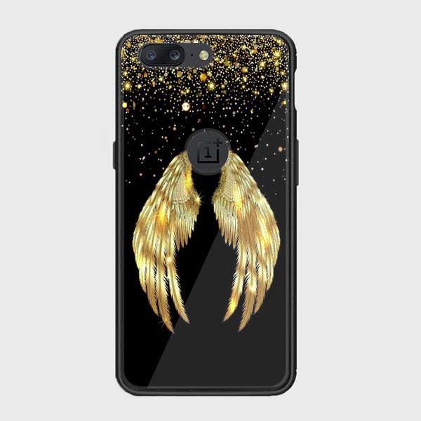 OnePlus 5 - Angel Wings Series - Premium Printed Glass soft Bumper shock Proof Case