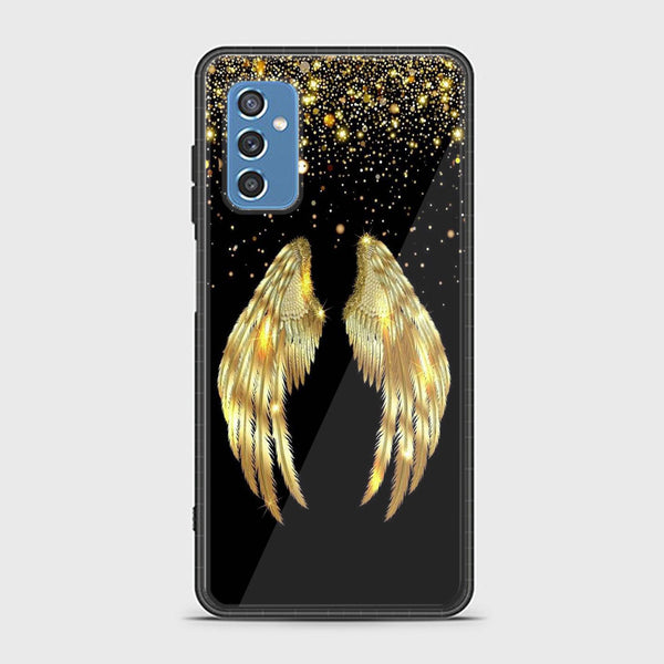Samsung Galaxy M52 5G - Angel wings Series - Premium Printed Glass soft Bumper shock Proof Case