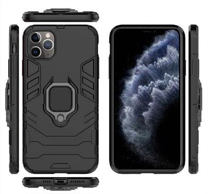 OnePlus 8 Upgraded Ironman With Holding Ring and KickStand Hybrid Shock Proof Case