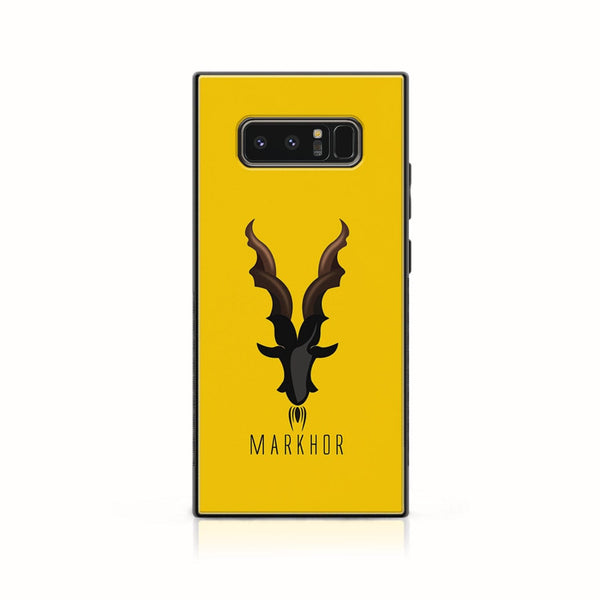 Samsung Galaxy Note 8 - Markhor Design 1 - Premium Metal Printed soft Bumper shock Proof Case CS-35017