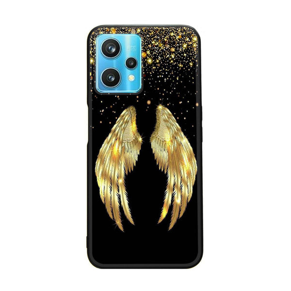 Realme 9 - Angel Wings Series - Premium Printed Glass soft Bumper shock Proof Case