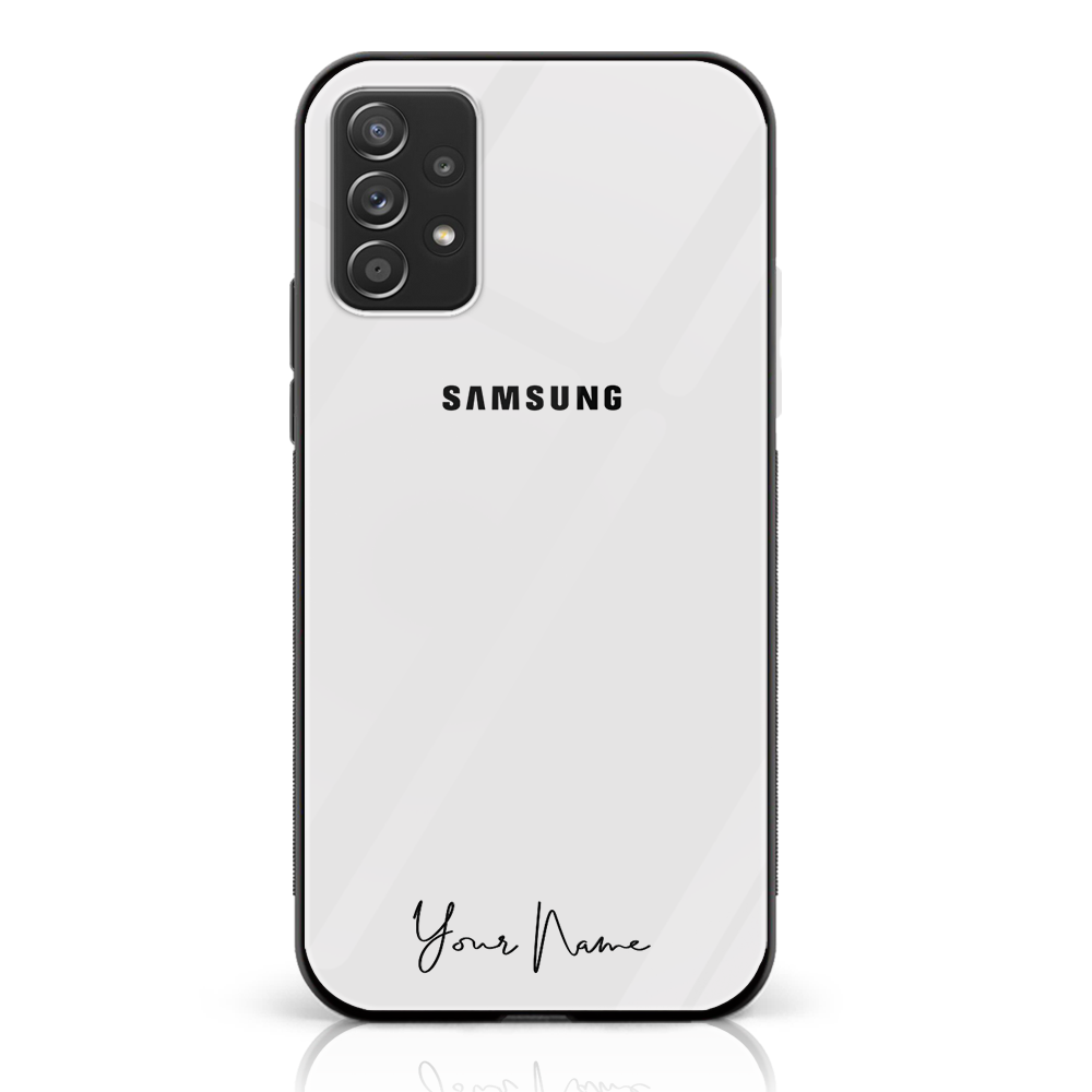 Custom Name Design Premium Glass Case For All Samsung Models