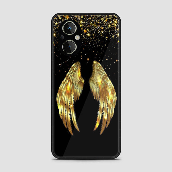 Oppo F21 Pro 5G- Angel Wings Series - Premium Printed Glass soft Bumper shock Proof Case