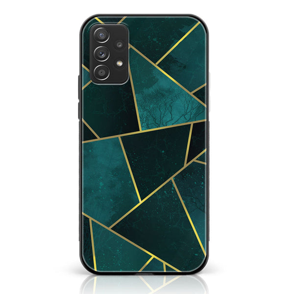 Samsung Galaxy A72 4G - Geometric Marble Series - Premium Printed Glass soft Bumper shock Proof Case