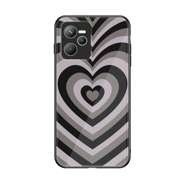 Realme C35 - Heart Beat Series - Premium Printed Glass soft Bumper shock Proof Case