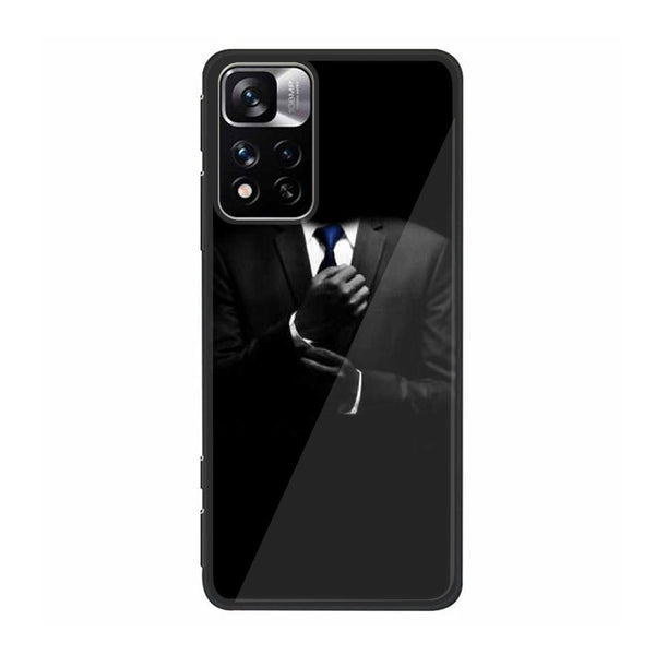 Xiaomi Poco M4 Pro 5G Black Art Series  Premium Printed Glass soft Bumper shock Proof Case
