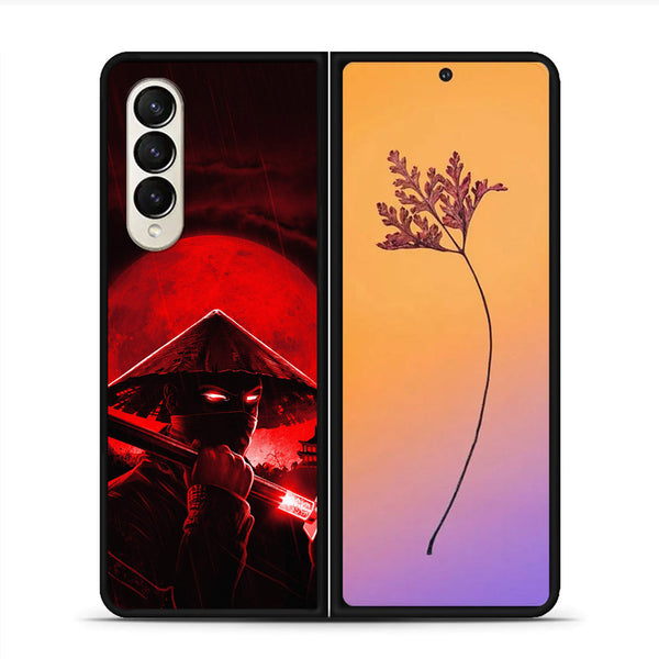 Samsung Galaxy Z Fold 4 Ninja Series - Premium Metal Printed soft Bumper shock Proof Case