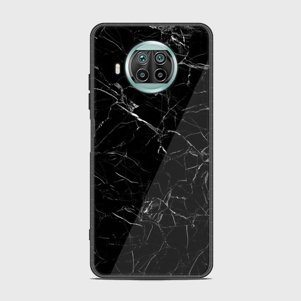 Xiaomi Mi 10T Lite Black Marble Series Premium Printed Glass soft Bumper shock Proof Case