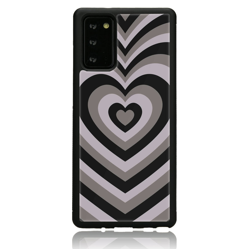 Samsung Galaxy Note 20 - Heart Beat Series - Premium Printed Glass soft Bumper shock Proof Case