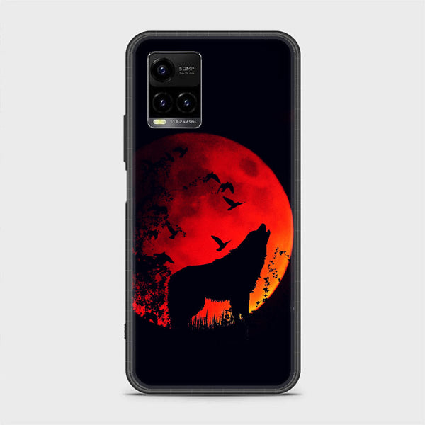 Vivo Y21  - Wolf Series - Premium Printed Glass soft Bumper shock Proof Case