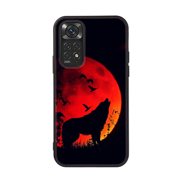 Xiaomi Redmi Note 11 Pro   Wolf  Series  Design 1 Premium Printed Glass soft Bumper shock Proof Case CS-20084