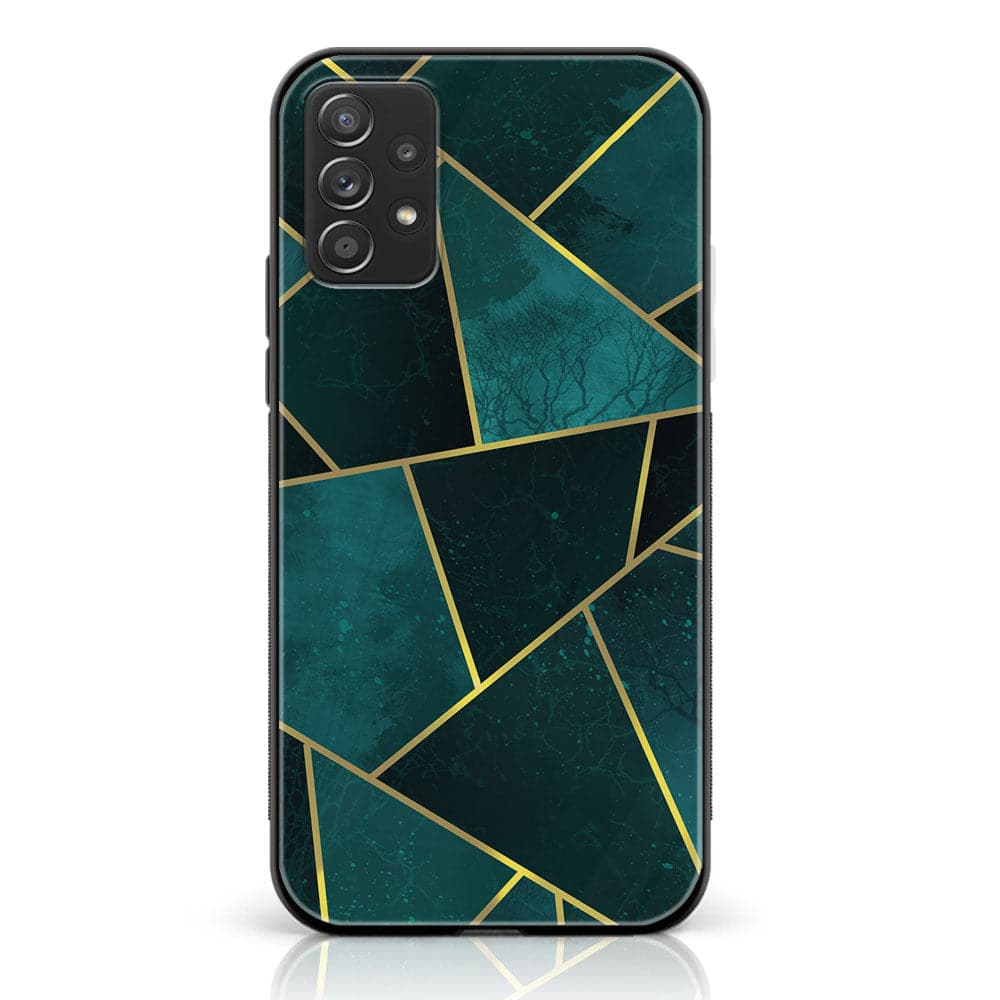 Samsung Galaxy A32 4G- Geometric Marble Series - Premium Printed Glass soft Bumper shock Proof Case