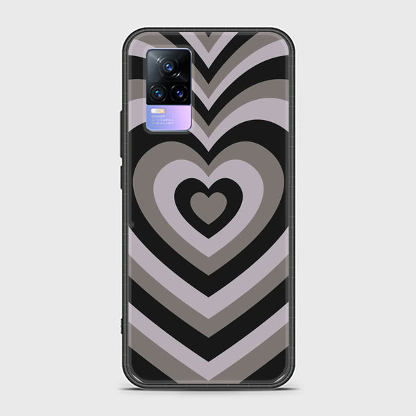 V21E / Y73 4G- Heart Beat Design 1  - Premium Printed Glass soft Bumper shock Proof Case CS-24483