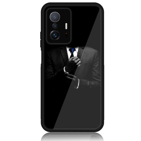 Xiaomi 11T Pro - Black Art Design 1- Premium Printed Glass soft Bumper shock Proof Case CS-49501 CS-52757