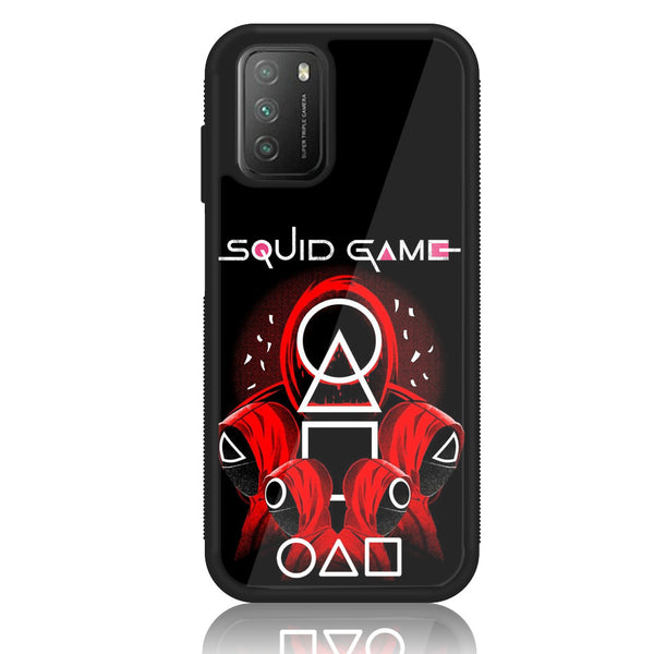 Xiaomi Poco M3 - Squid Game Design 1 - Premium Printed Glass soft Bumper shock Proof Case CS-14206