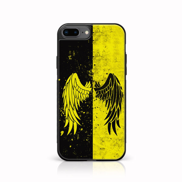 iPhone 8 Plus - Angel Wings 2.0  Series - Premium Printed Glass soft Bumper shock Proof Case