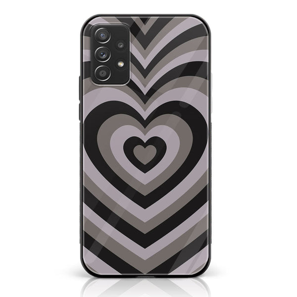 Samsung Galaxy A52 4G - Heart Beat Series - Premium Printed Glass soft Bumper shock Proof Case