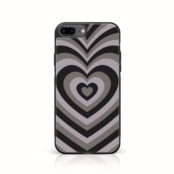 iPhone 8 Plus- Heart Beat Series - Premium Printed Glass soft Bumper shock Proof Case