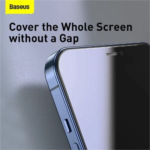 iPhone 12 Series Baseus Pack of 2pcs 0.3mm Transparent Edge to Edge Anti-Blue Light Glass Protector