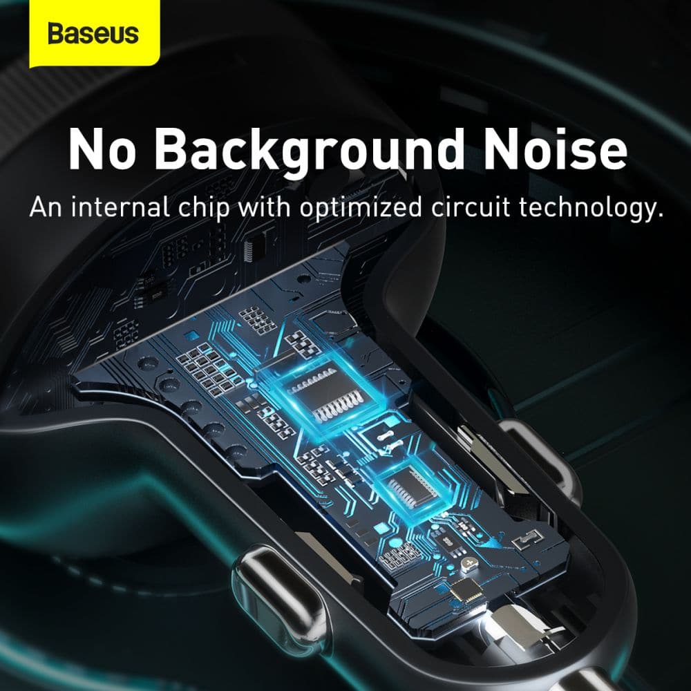 BASEUS QC 3.0 Car charger + Bluetooth 5.0 MP3 player