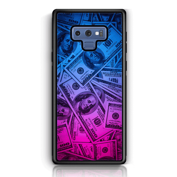 Samsung Galaxy Note 9 - Dollar Design 3- Premium Printed Glass soft Bumper shock Proof Case CS-45594