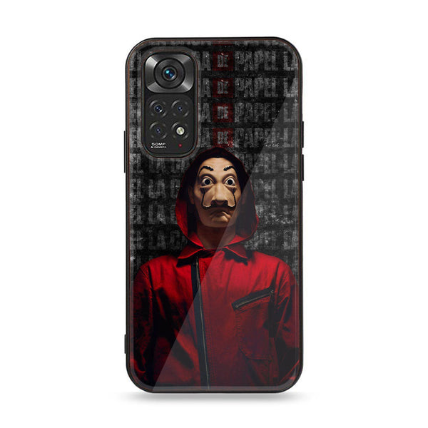 Xiaomi Redmi Note 11 Pro - Money Heist - Premium Printed Glass soft Bumper shock Proof Case CS-20984