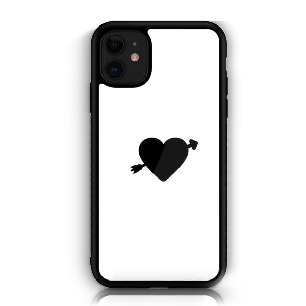 iPhone 11 Heart Design 2  Premium Metal  Printed soft Bumper shock Proof Case CS-28955
