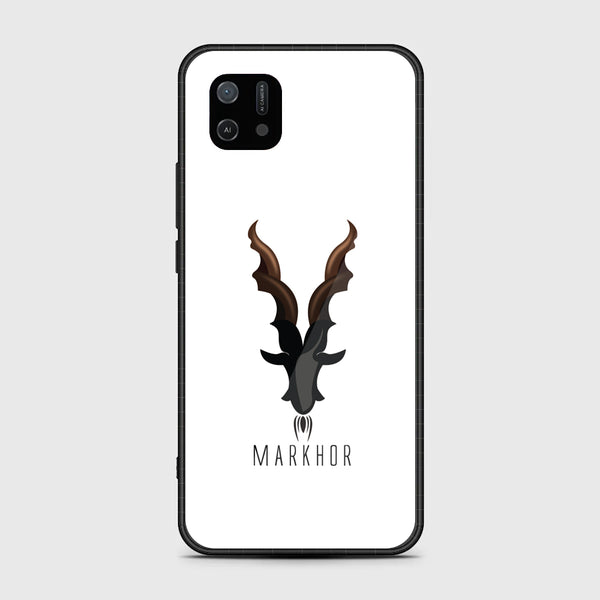 OPPO A16k Markhor Series Design 2   Premium Printed Glass soft Bumper shock Proof Case CS-20457