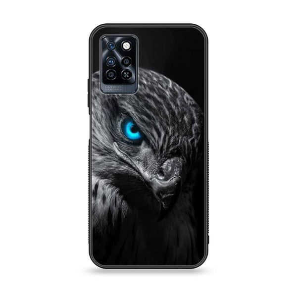 Infinix Note 10 Pro Black Art Design 2 Premium Printed Glass soft Bumper shock Proof Case CS-37772 CS-37799